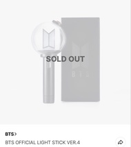 現貨在途6月11到港 BTS 手燈 官方應援棒 Ver.4