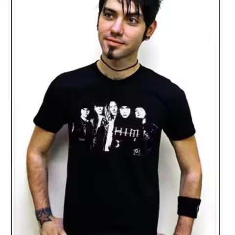 HIM Band Members Goth Emo Rock Tour T Shirt