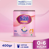 S-26 Promil Tahap 1 Susu Formula  Usia 0-6 Bulan, Kotak 400gr