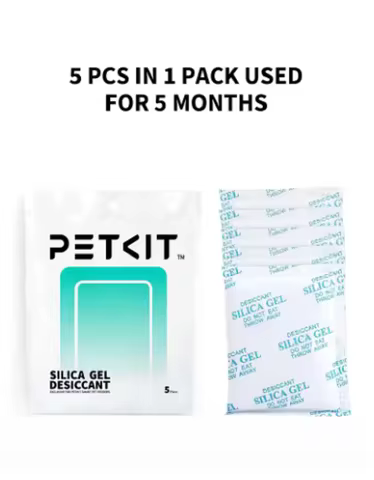 PETKIT Replaced esiccant Preservative Moisture-proofing agent for Smart Feeders -5 Packs transparent