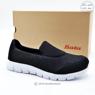 Bata บาจา (659-6623) รองเท้าผ้าใบสลิปออนผู้หญิง รองเท้าเดิน สีดำ ไซส์ 36-41(3-8)