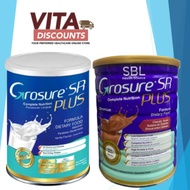 [EXTRA 2 GIFT] GROSURE SR / SR PLUS COMPLETE NUTRITION POWDER VANILA / CHOCOLATE 800G EXP06/2027