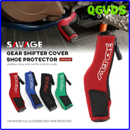QGVDS สำหรับ SUZUKI GSX-R GSXR 600/750/1000 K3 K4 K5 K6 K7 K8 K9 600CC-1000CC ที่วางเท้ามอเตอร์ไซค์คันโยกที่คลุมเปลี่ยนเกียร์รองเท้าบูตป้องกัน SRHET