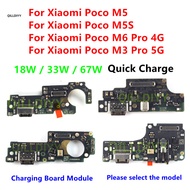 33W 67W 18W Charging Port Dock Connector Board Flex For Xiaomi Poco M3 M6 Pro 4G M5 M5S USB Connecto