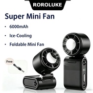 ⚡ Ready Stock ⚡ 6000 mAh Turbo  Kipas Mini Handheld Portable Turbo Fan Rechargable Mini Fan StrongWi