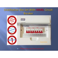 ┇ELECTRICAL PANEL BOARD/ DISTRIBUTION BOX SET WITH 4 HIMEL CIRCUIT BREAKER