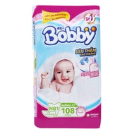 Miếng Lót Sơ Sinh Bobby Newborn 1 - Bịch 108 Miếng (Dành cho trẻ 1 tháng tuổi)