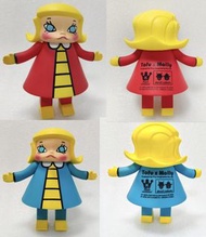 絕版收藏：2008,2009,Tofu x Molly Figure(紅色/藍色) 高16.5cm