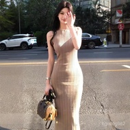 [Fart Shop ]~Warm Run Ruyu~Slim-fit Hip-packed Long Skirt Pure Desire Texture Narrow-waisted Dress F