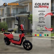 Sepeda Listrik Goda GD Golden 140 Monkey Ebike Electric Bike Garansi