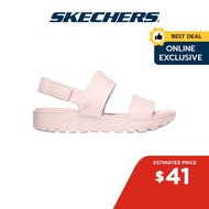 Skechers Online Exclusive Women Foamies Footsteps Breezy Feels Walking Sandals - 111054-BLSH Anti-Odor Dual-Density Hanger Optional Machine Washable Luxe Foam