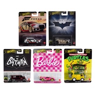 Hot Wheels Pop Culture Premium Car 2024 Mix 5(Barbie Corvette C8, Audi RS 6 Avant,Chevy Astro Van,Ba