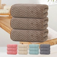 3pcs Set Bath Towels - Striped Shower Towels - 27.55 X 55.11 Inches/70 X 140 Cm - Soft Absorbent, Go