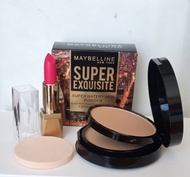 Bedak Maybelline New York Super Exquisite Gratis lipstik Matte/Powder Matte/Bedak/Full coverage