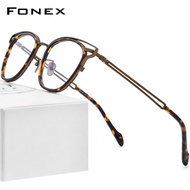 FONEX Acetate Titanium กรอบแว่นตาผู้ชาย2022 Vintage Oversize Square แว่นตาผู้หญิงแว่นตาแว่นตา90060