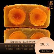 【Wenwen Recommended】Complete Double-Yolk Lotus Seed Paste Mooncake Moon Cake Cantonese Mid-Autumn Festival Gift Box Gr