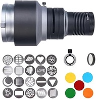 Bowens Mount Spotlight Tapered Optical Snoot Kit Photo Studio Lighting Projector Accessories with 20