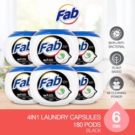 Fab 4in1 Laundry Capsules 24 Pods/30 Pods x 6 Tubs