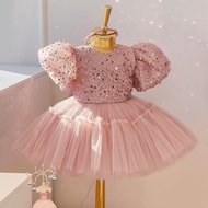 NNJXD Baby Girl 1 Year Birthday Dress Bow Princess Dress Newborn Christening Gowns Tutu Party New Ye