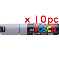 10pc x UNI Mitsubishi Pencil MITSUBISHI PENCIL PC 8K 37 [Posca bold square lead, gray].