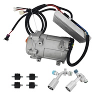 12V Auto Compressor Universal AC Electric Compressor 20cc/r Air Conditioner Compressor 2100R 20CC fo