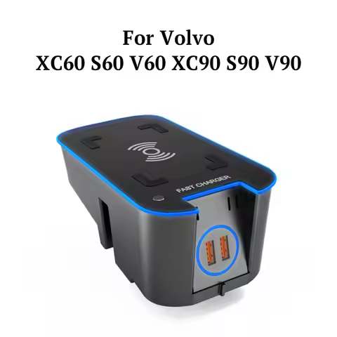 15W Car wireless charger For Volvo XC90 S90 XC60 VC60 S60 V90 2015 2020 Mobile phone Holder Charging