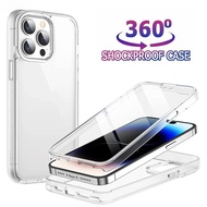 360° Full Body Protection Clear Case For Redmi A5 A4 A3 Pro A3X 15 15C 14C 13C 13 12 12C 10 10A 10C 