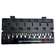 Hot 12pcs CRV 1/2" Inch Torque Wrench Set 20-210Nm 13 to 29mm Ratchet Head-hot