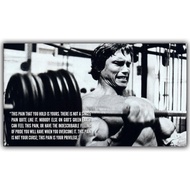 Arnold Schwarzenegger Bodybuilding Motivational Art Silk Poster Print Fitness Inspirational Shepherd