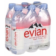 Evian Water 6 Bottles 500ml