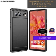 Google Pixel 4 4 XL 5 5 XL 6 6 Pro 6A 7 7A 7 Pro 8 8A 8 Pro Slim Carbon Fiber Brushed Line TPU Phone