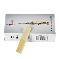 LADE Soprano Saxophone Whistle Natural Reed Whistle 10 Pieces Pack Wood Color No. 2 No. 2.5 No. 3 Wh
