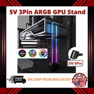 ARGB Slim Graphic Card Gpu Adjustable Stand Hander Holder Brace Support Bracket 5v 3Pin Asus ROG MSI Gigabyte AORUS