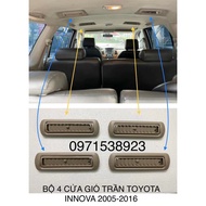 Rear air conditioning vents for TOYOTA INNOVA 2006-2016 4 pieces shared