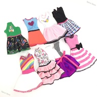 Set Baju Fesyen Dress Patung Barbie Doll Doll's Fashionable Clothing Set Casual One-piece Dress doll