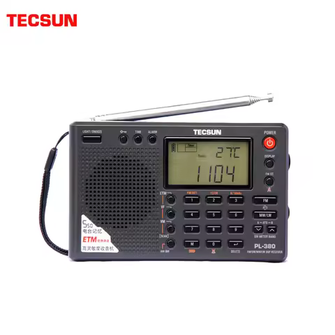 Tecsun PL380/XHDATA D109 DSP professional Radio FM/LW/SW/MW Digital Portable Full Band Stereo Good S