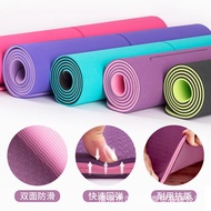 Anti-Slip Posture Line Manufacturer Bulk6 Double-Sided Yoga Mat LOGO Carving8mmTPE Wholesale fitness
