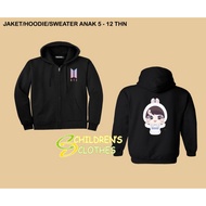 BTS jacket, BTS jungkook children's zipper hoodie
