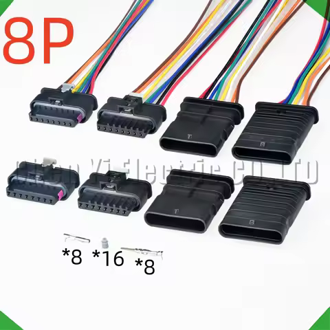 8 Pin Automotive Connectors Wire harness Plug For Front bumper radar 1-1670920-1 1-1719393-1 1-17035