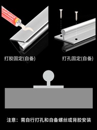 [HOT] Đường Ray Cửa Trượt Dày Đường Ray Trượt Cửa Trượt Không Có Rãnh Đường Ray Lồi Kiểu Cũ Đường Ra