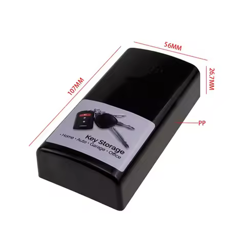 Portable Car Key Secret Box Magnetic Creative Car Key Hider Hidden Black Outdoor