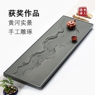 Award-winning Works Natural Ebony 2025 New Style Tea Tray Household Office Use Tea Table Stone Tea S