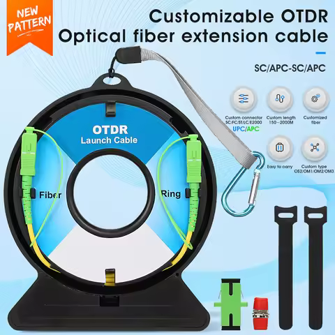 COMPTYCO AUA-2 Customizable SC/FC/ST/LC(APC/UPC) OTDR Dead Zone Eliminator,Fiber Rings 300M Fiber Op