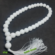 Tasbih giok putih 12mm 33butir