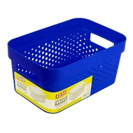 Glad Storage Basket Container (BLUE) Multifunction Organizer 1 Gallon / 4 Liters Capacity Marvelous