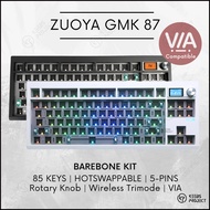 [Ready Stock] ZUOYA GMK87 GMK 87 with Screen Wireless Trimode Via Compatible Gasket Mounted Mechanic