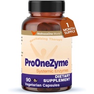 WellnessOne ProOneZyme Digestive Enzymes Supplements - Systemic Proteolytic Enzymes for Digestion