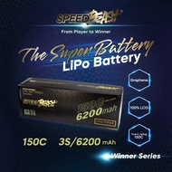 SpeedBeast Graphene 3S 11.1V 6200mAh 150C 300C LCO Lipo Battery with 3 Months Warranty for RC Racing