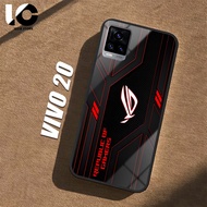 HP Casing VIVO V20 Softcase VIVO V2025 V2024 Glossy Case Shiny Glass Casing Protective Mobile Phone 