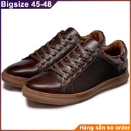 Large grain leather sneakers 45 46 47 48 for men with big feet 29-31cm. Big size casual sneakers.